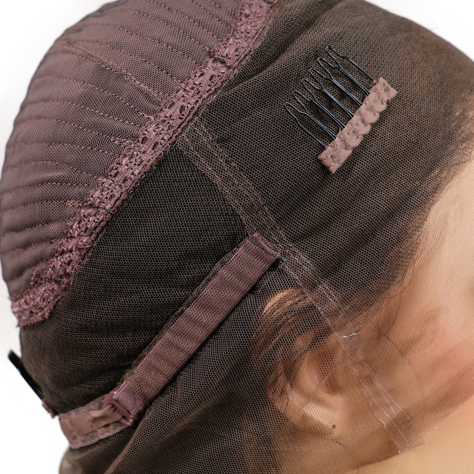 Invisible hd Full lace wig ,natural ponytail 360 lace frontal Wigs Human Hair Wigs Preplucked, Deep Curly Glueless Wig can be Full Lace human