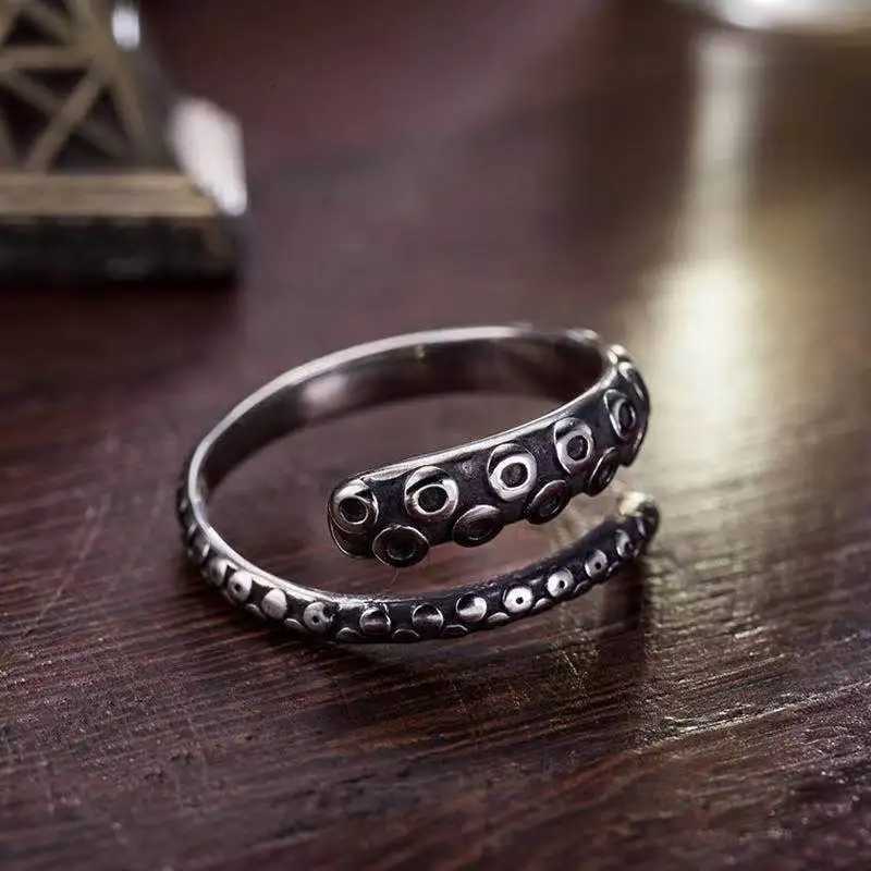 Frog Toad Animal Rings for Women men Artistic Design Retro Opening Resizable Unisex Female Statement Rings Silver Color GiftXJ250219