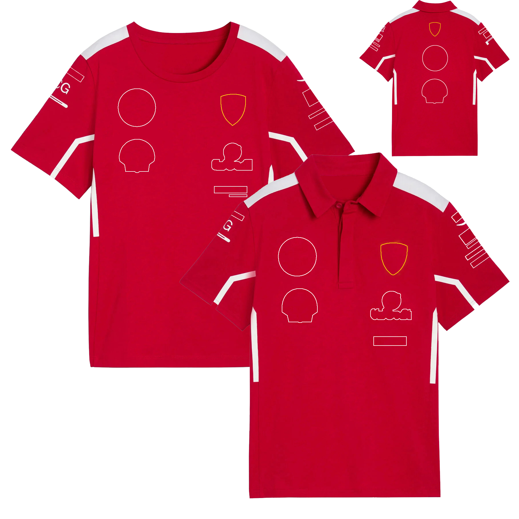 F1 2025 Team T-shirt Polo Shirt Formula 1 Racing Driver Red T-Shirt Jersey New Season Official Garment Same Men Women Fans T-shirts