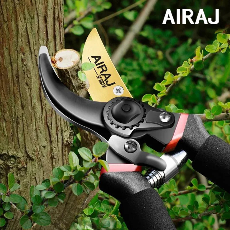 AIRAJ 1pc Multifunctional Pruning Shear Garden Tools Heavy Duty Ultra Sharp Hand Pruners Professional Garden Scissors 250218