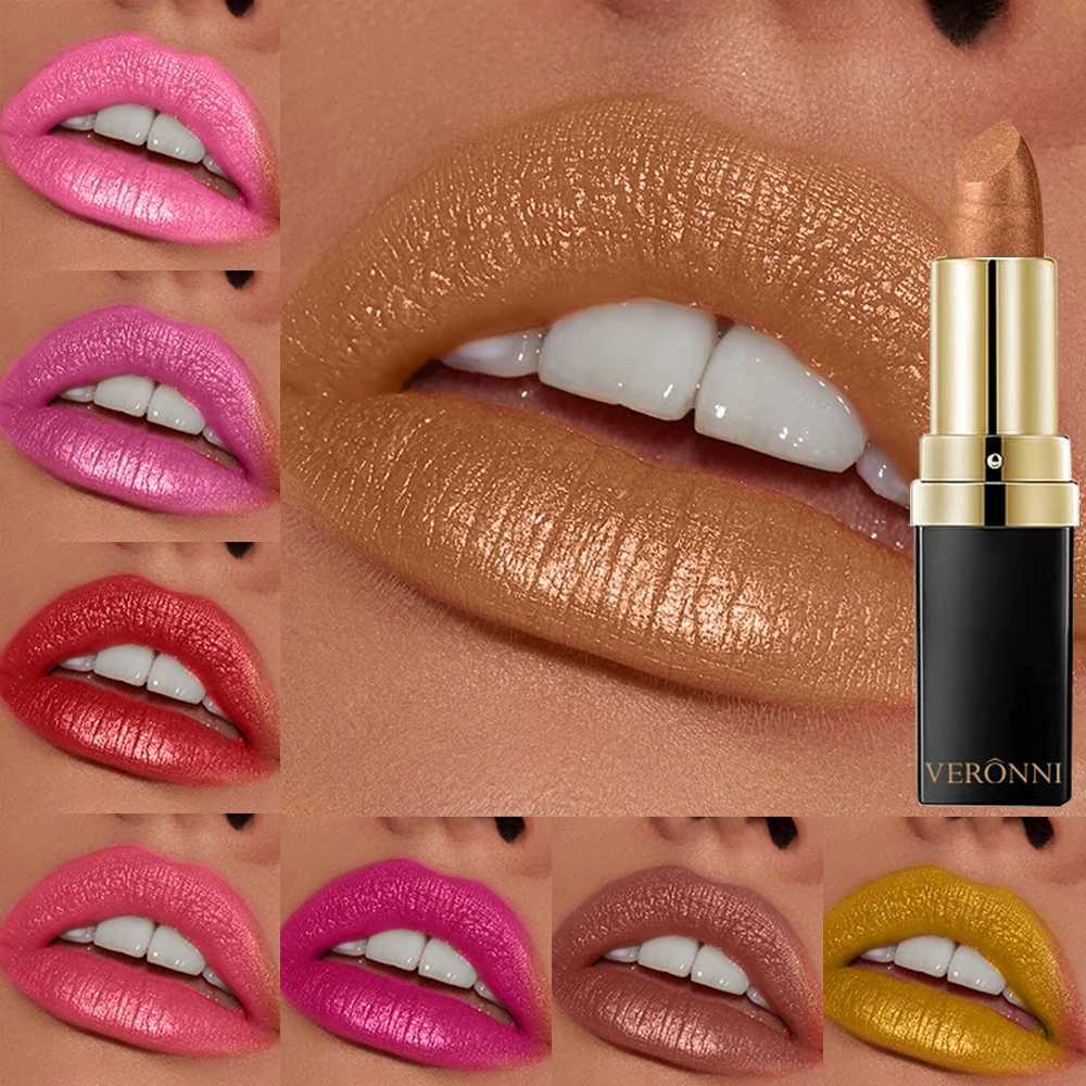 10 Color Glitter Lipsticks Shimmer Shiny Lipgloss Lescent Lip Tint Waterproof For Lasting Diamond Lips Glaze Makeup CosmeticsW250219
