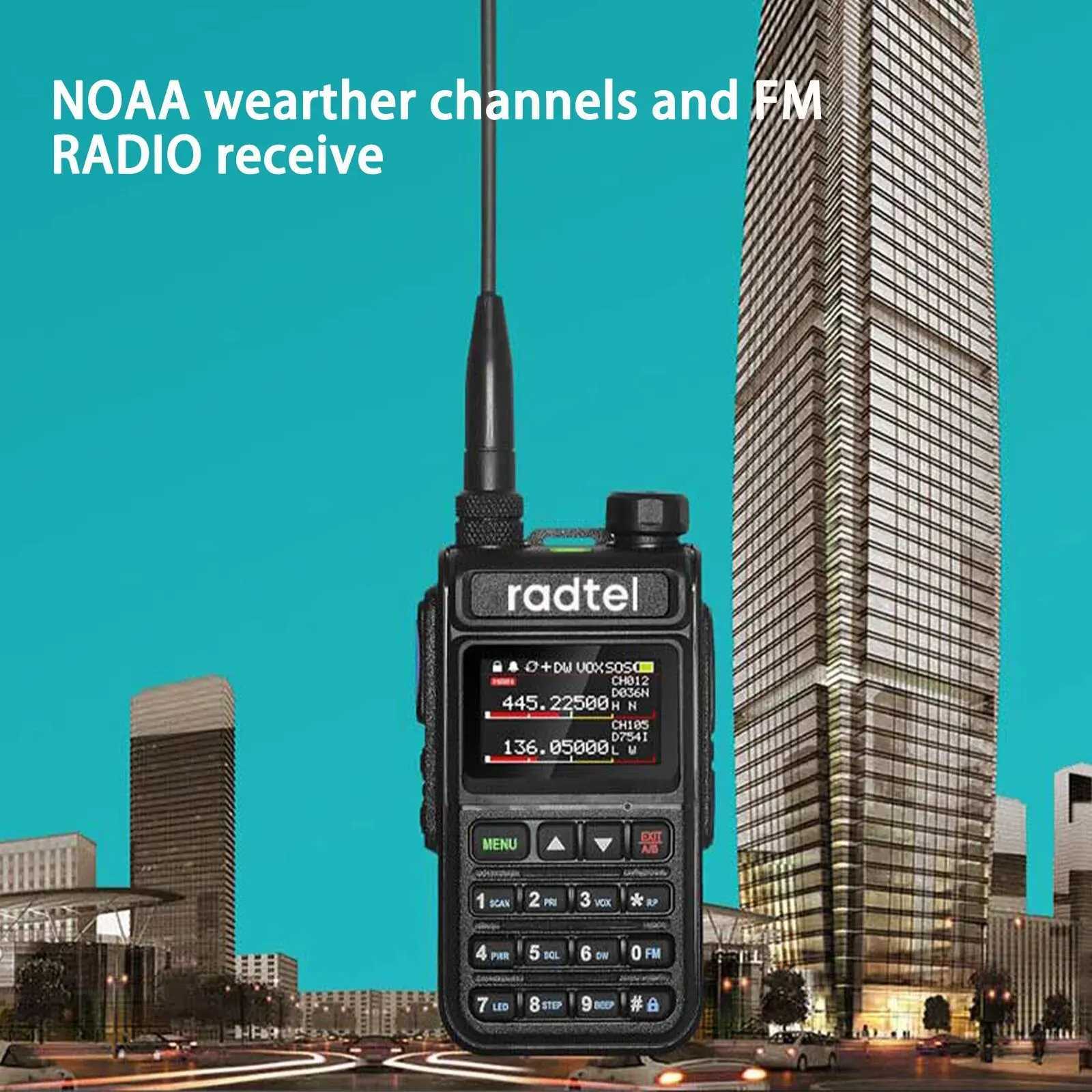 Radtel RT-890 Full Band Ham Radio Amateur 2 Way Radio 999CH Walkie Talkie AM Air Aviation Band Color Scanner Marine NOAA ScanXJ250219