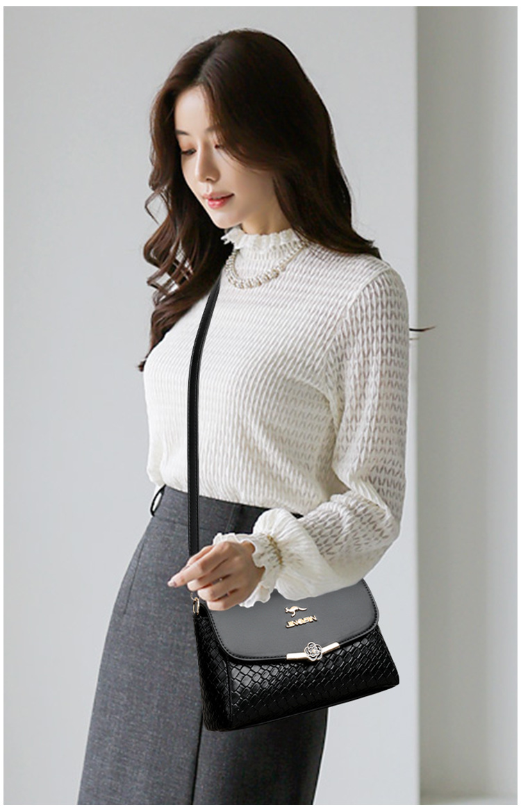 Designer New single shoulder crossbody ladies all-in-one large capacity high-grade leather texture
