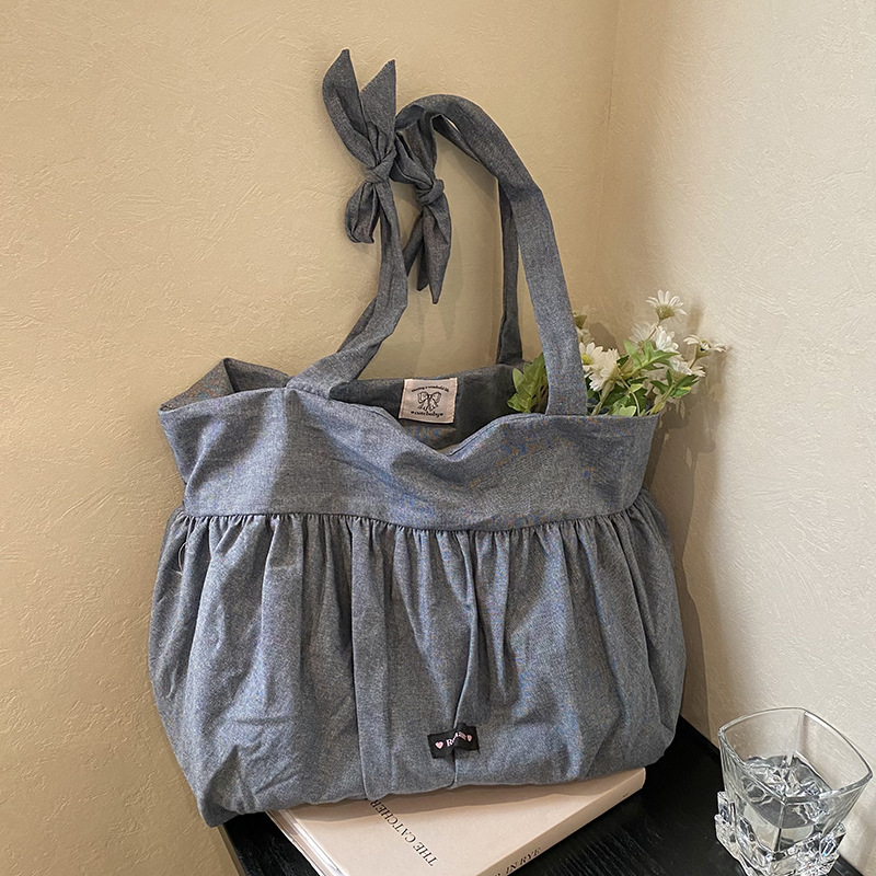 2025 Early Spring New Product Leisure Art Relaxation Tote Large Capacity Small Fresh Lightweight Commuter Single Shoulder Women's Bag #swissmilit