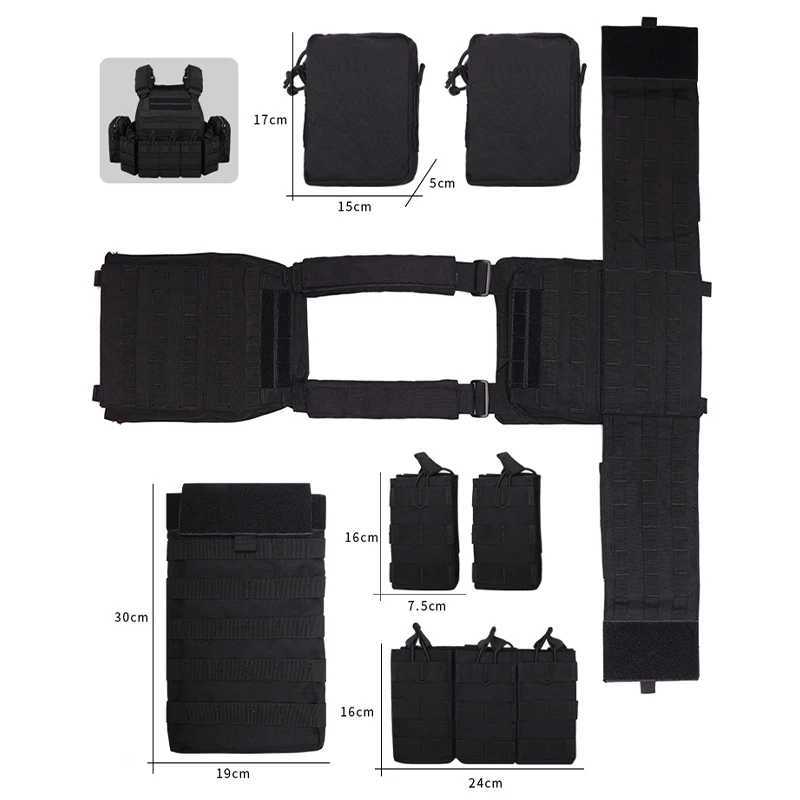 Multi-functional wear-resistant tactical vest outdoor training clothes outdoor equipment protective waistcoatXJ250219