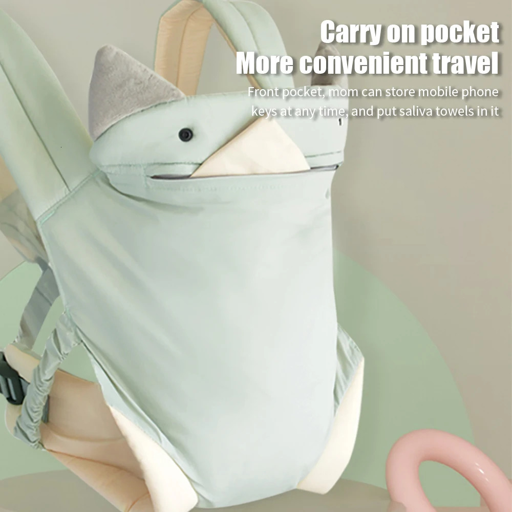 Kangaroo Shoulder Strap for Infants born Wrap Sling Ergonomic Cute Bite Towel Kid Cotton Breathable Front Facing Baby 250219