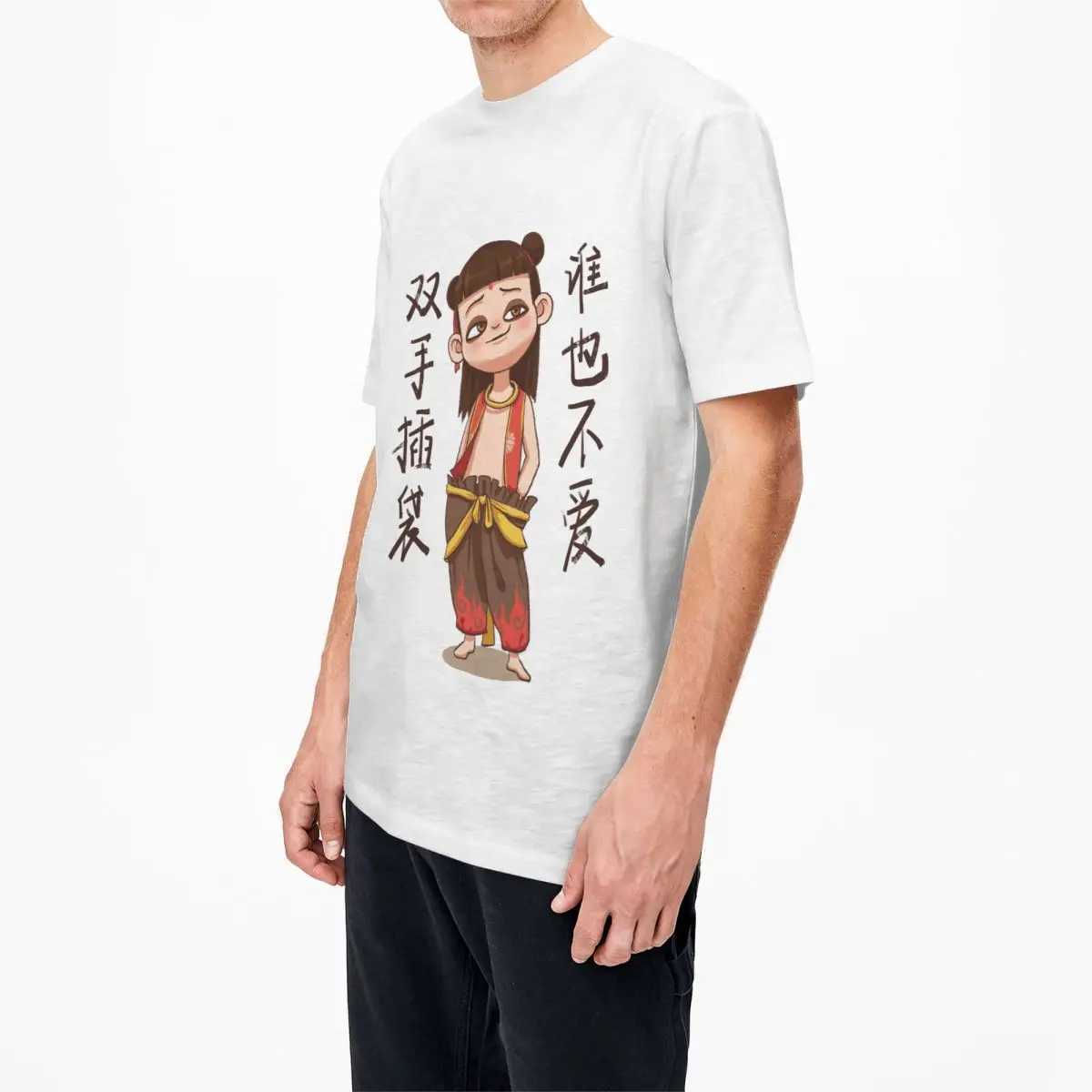 Man T Shirt And Zha Art T-Shirts Harajuku Beach Tees Y2K Funny Loose 100% Cotton Tops Gift M250219