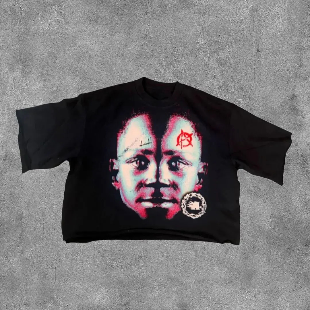 Hip Hop Men Crew Neck Top Short Sleeve T Shirt Gothic High Street Casual Prints Suitable for All Seasons Loose Fitting Plus Size 250213