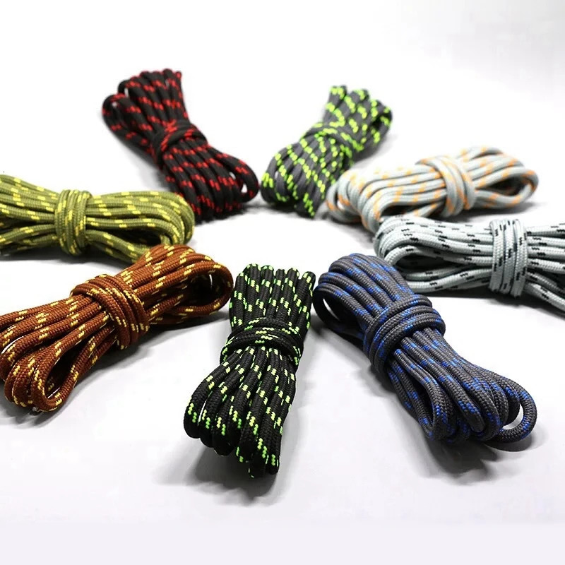 1Pair Round Shoelaces Outdoor Hiking Sports Shoe Laces Kids Sneakers Length 100120140160CM Lacets Baskets 19 Colors 250219