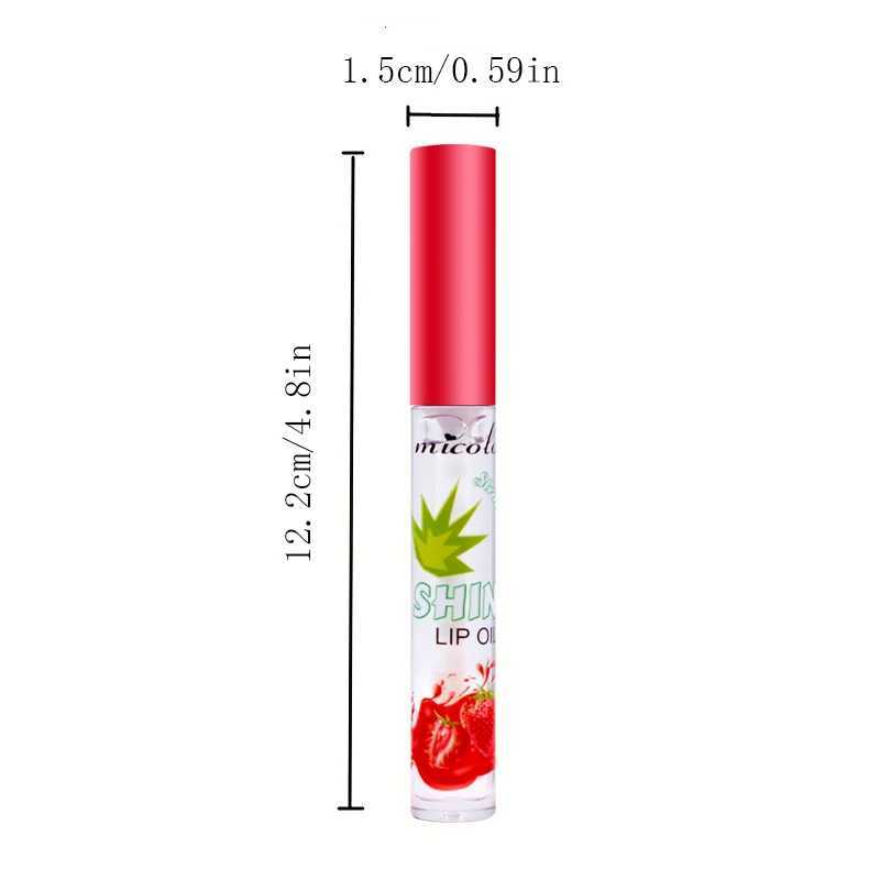 Strawberry lipstick gloss lip gloss moisturizing fruit transparent lip glaze moisturizing mirror lip oilW250219