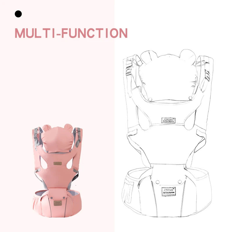Baby Ergonomic Baby Hipseat Front Facing Kangaroo Baby Wrap Infant Sling Infant Hipseat Waist Baby Gear 250219