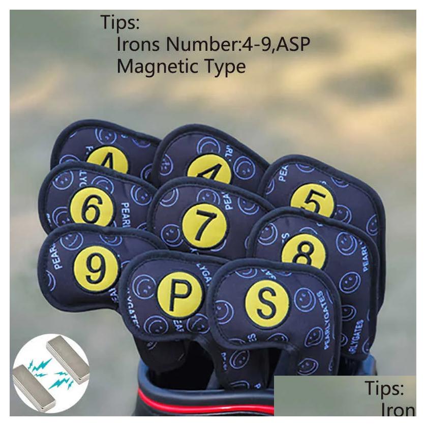 Other Golf Products Wood Iron Headcovers Set Pearly Gates Covers For Driver Fairway Hybrid Woods Irons Club Protector