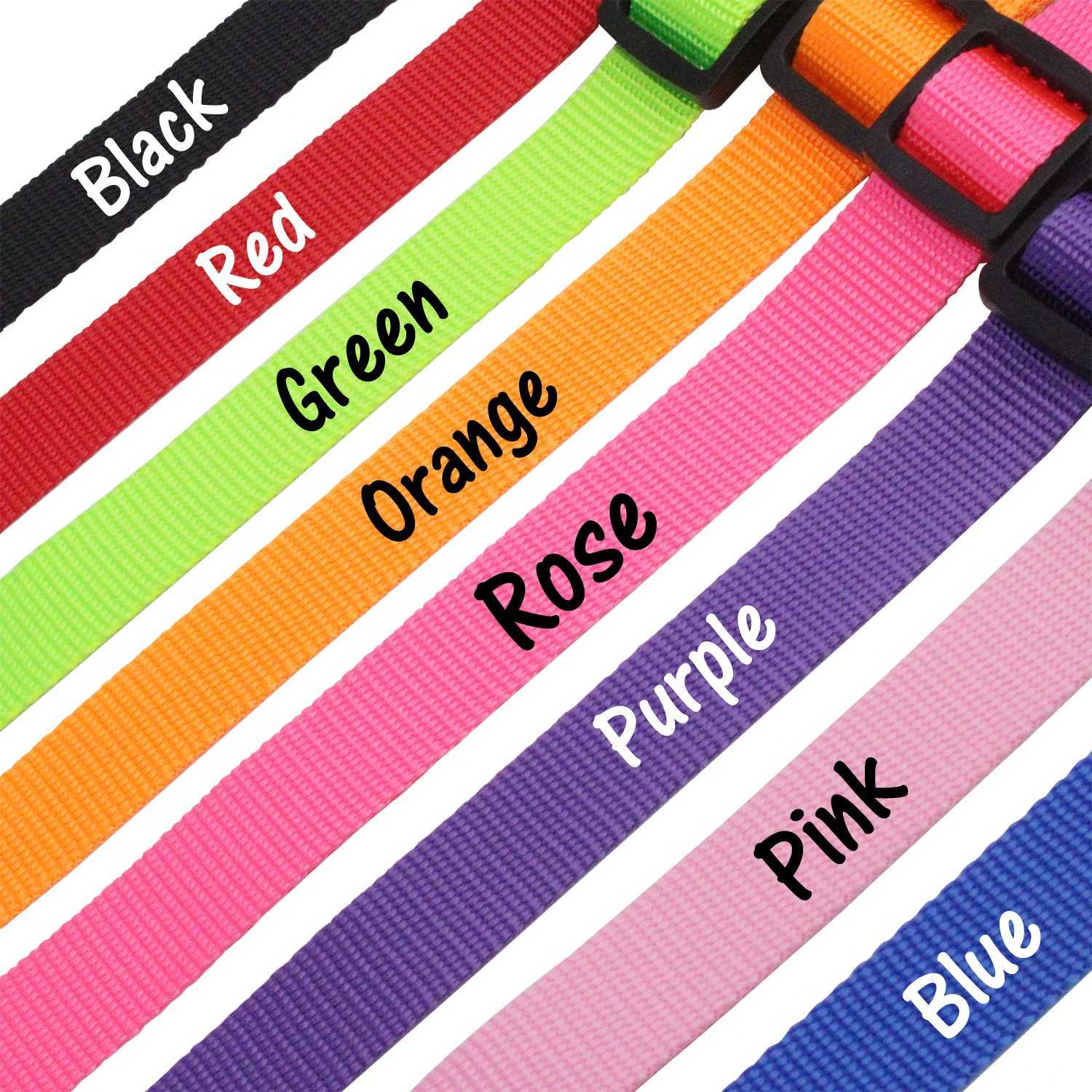 Custom Dog Collar Pet Personalized ID Collar Name and Phone Number with Cute pattern Nylon Necklace Small Medium Large Acessory 250205