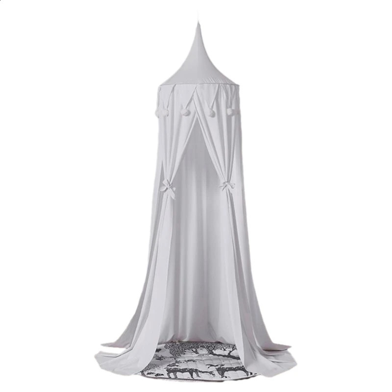 Bed Canopy Kids Nursery Room DecorationsRound Dome Net Play Tent Crib Nooks for Babies Children Bedroom DIY Cotton Net 250219