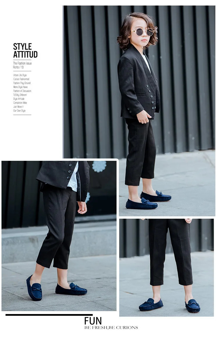 JGVIKOTO Boys Girls Shoes Fashion Soft Kids Loafers Children Flats Casual Boat Shoes Childrens Wedding Moccasins Leather Shoes 250219