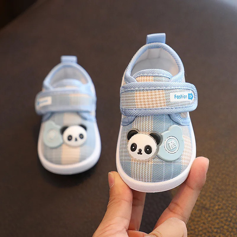 Baby Boy Shoes With Sound Fall Toddler Girl Cute Cartoon Walking Shoe Soft Bottom Low-top Sneakers Casual and Comfortable 250219