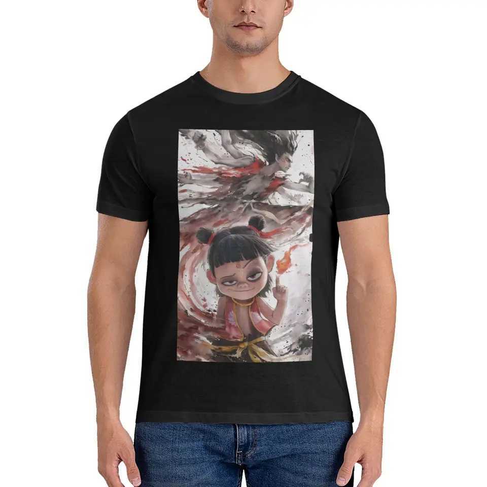 All Seasons Nezha 2 T Shirt For Unisex Birthday Gifts Pure Cotton T-shirts Short Sleeve Clothes M250219