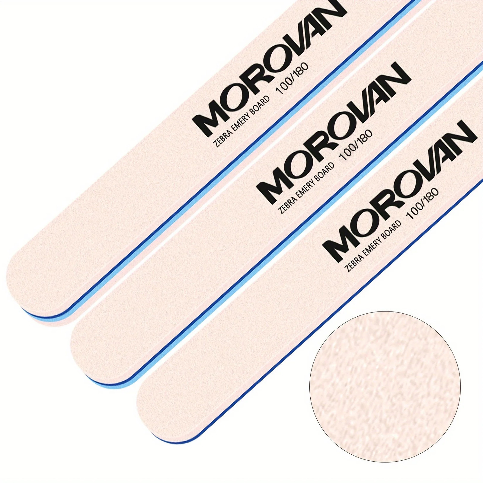 MOROVAN Nail File Set Dual-Sided Sanding Strips Low Allergenic Pedicure Manicure Tools Nail Buffing Filing Kit 250214