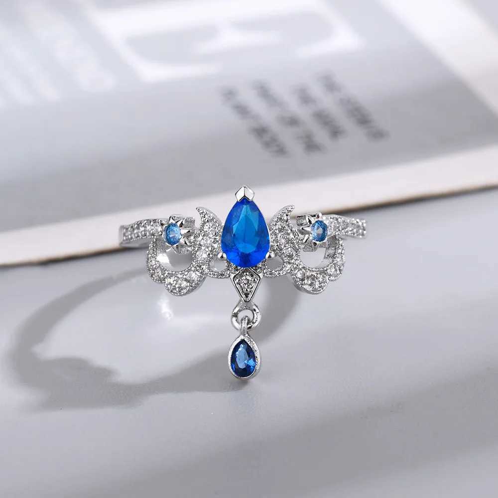 Anime Game Genshin Impact Fontaine Focalors Ring Unisex Adjustable Opening Pendant Rings Jewelry Party Accessories GiftsXJ250219