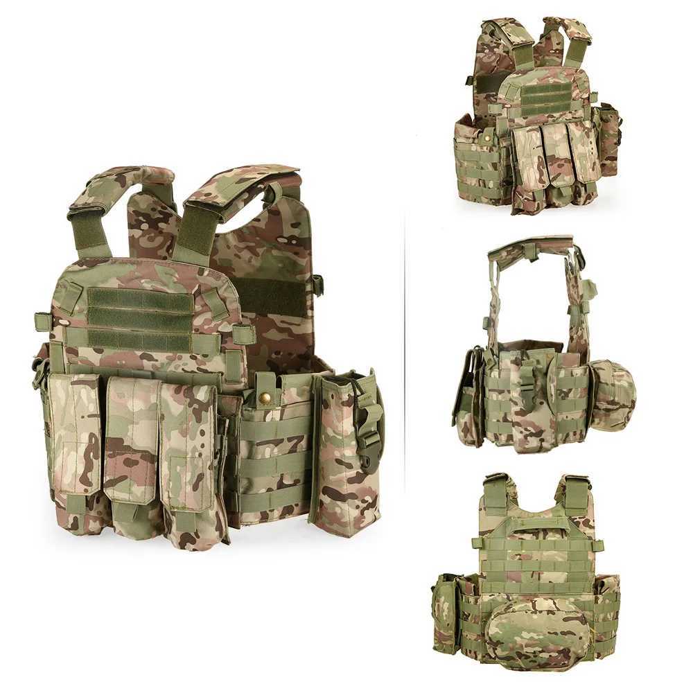 Tactical Vest Mens Tactical Hunting Vests Military Outdoor Mens Modular Vest Hunting Carrier CS Vest Molle Combat AssaultXJ250219