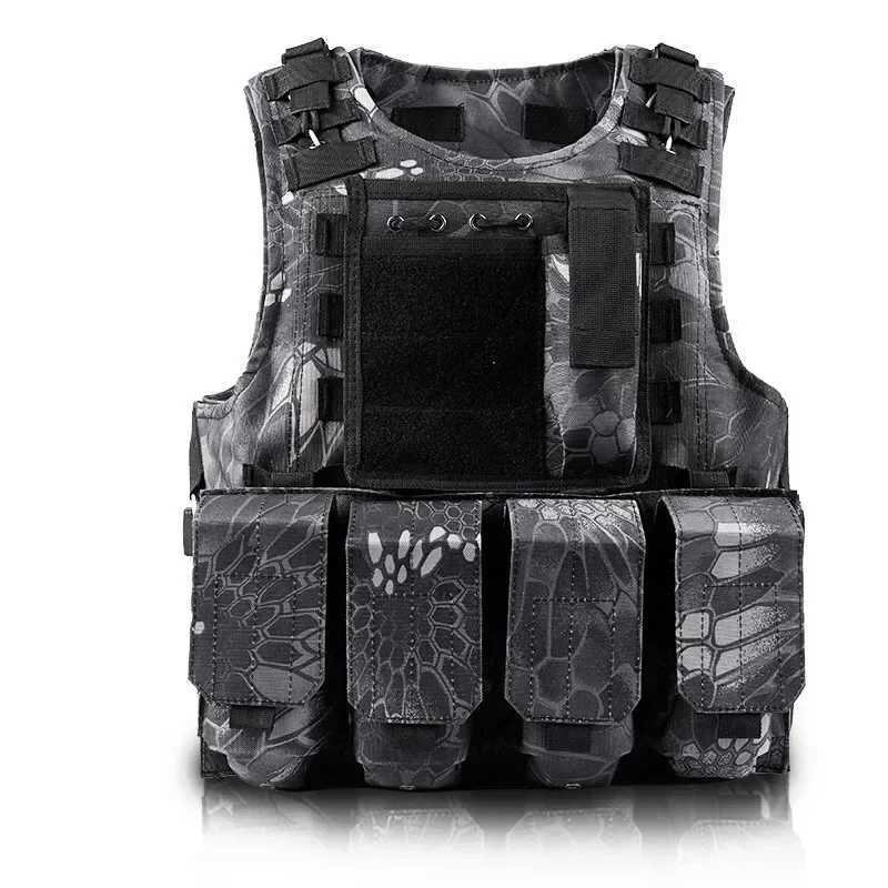 Tactical Vest Hunting Camouflage Assault Molle Vests Outdoor Clothing CS Sports Combat Waistcoat Airsoft EquipmentXJ250219