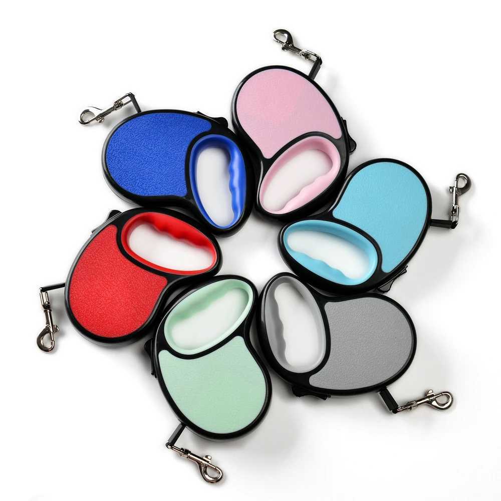 3m 5m Nylon Small Dog Leash Candy Color Puppy Retractable Automatic Extending Travel Walking Running Rope Pet Cat AccessoriesXJ250218