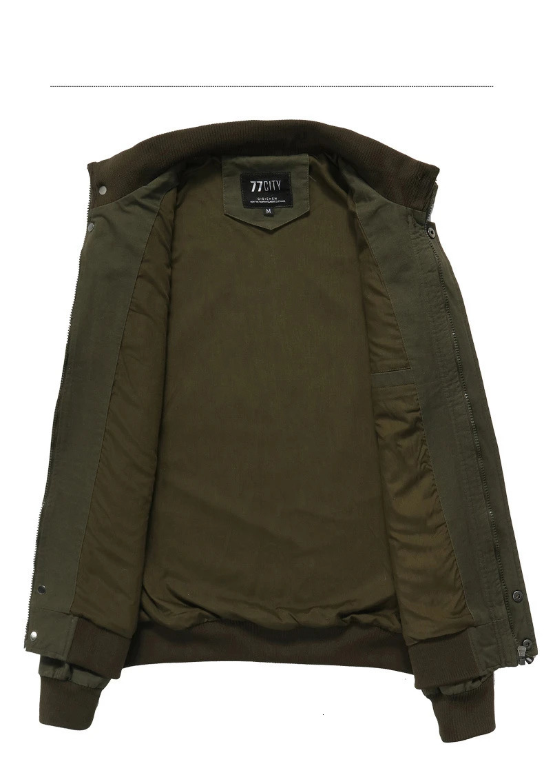 FGKKS Military Loose Mens Jacket Autumn Casual Cotton Workwear HighQuality n Bomber Jackets Male 250218
