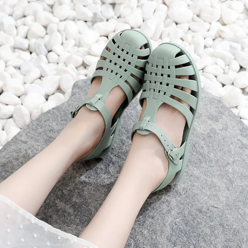 Sandalia Child Beach Shoes for Sea Summer Girls Gladiator Sandals Baby Soft Non-slip Princess Jelly Shoes Boy Roman Flip-flops 250311