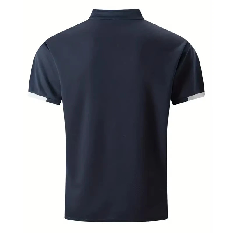 Mens Golf Shirt Polo Work Casual Lapel Short Sleeve Basic Modern Color Block Patchwork Spring Summer Regular Fit 250219