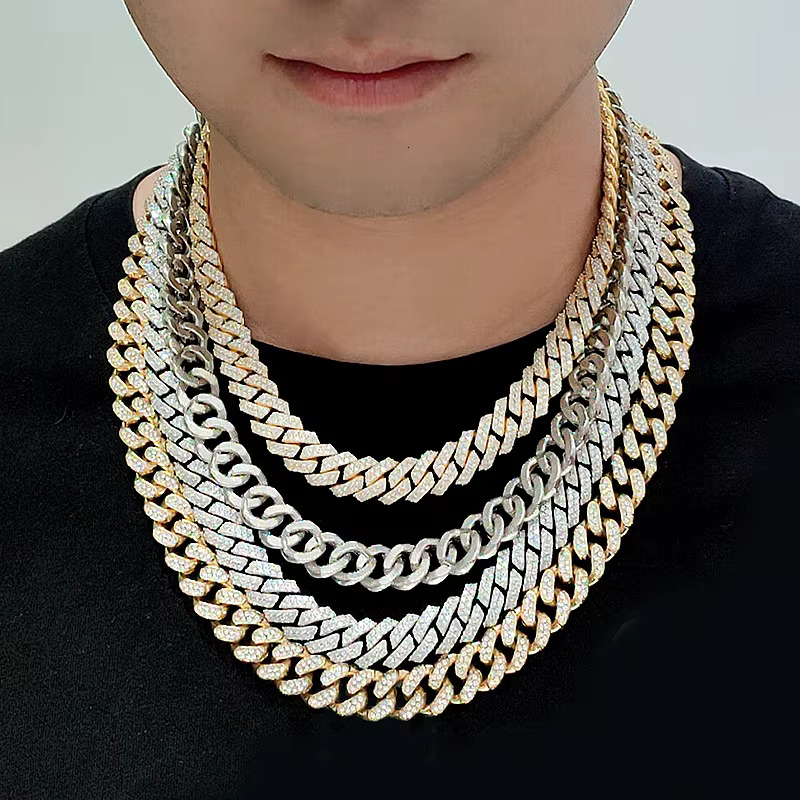 Starsgem Hip Hop Rich Men Popular 12mm 10mm k Set Cuban Chain Bracelet
