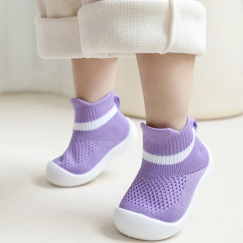 Toddler Baby Summer Mesh Breathable First Walker Pure Color Girls Boys 0-3T Non-Slip Casual Shoes Lightweight Sneakers Sandals 250219