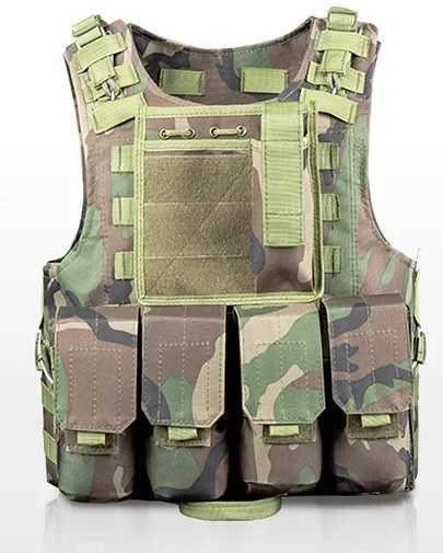 Children Outdoor CS Shooting Protection Gear Vest Kid Hunting Combat Training Camping Hunting Multi-function Tactical WaistcoatXJ250219