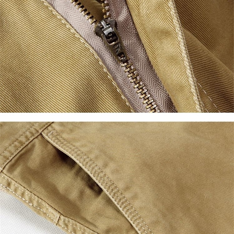 Sand camouflage trousers Tactical pants men Multi-pocket Baggy overalls male cotton cargo pants for mensize 28-40 250206