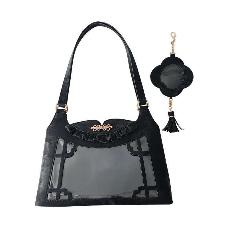 New Chinese Style Ita Bolsos Mujer Original Design Bag Transparent Sac Femme Underarm Shoulder Bags Daily Using Bolsas