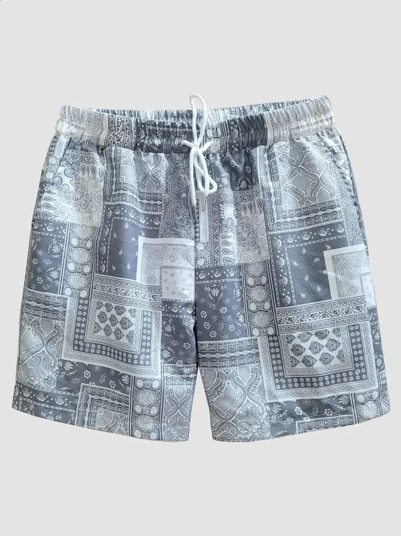 Mens Beach Pants Peace Redemption 3D Printed Shorts Summer Breathable Fitness Street for Men Clothing 250217