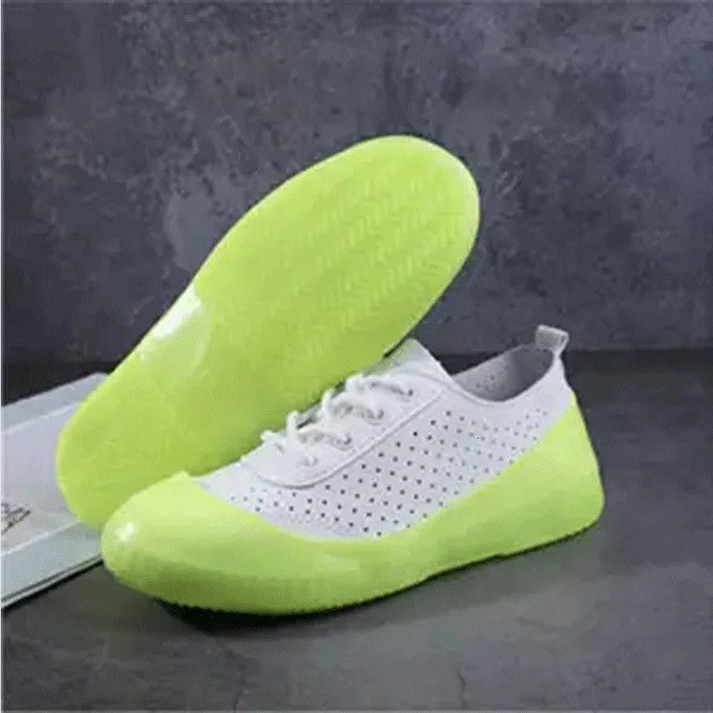 Home Reusable Rain Shoe Covers Unisex Jelly Galoshes Women Water Proof Silicone Shallow Holder Men Overshoes 250219