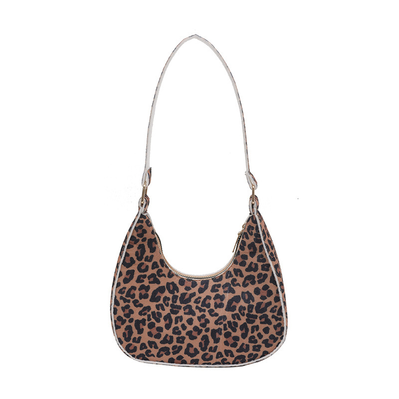 2025 stylish new leopard print women's Korean version armpit personalized versatile hand-held casual shoulder bag #swissmilitary