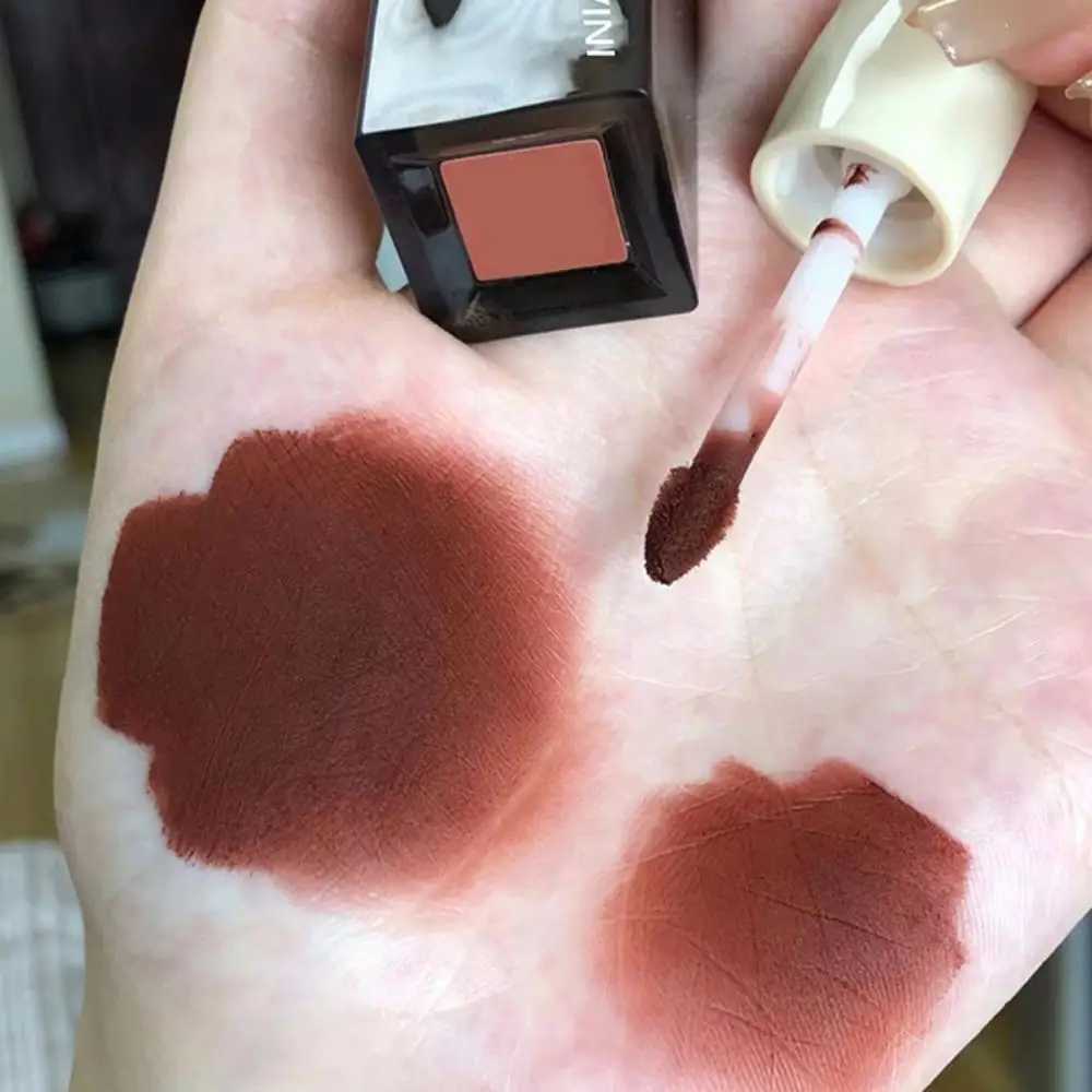 Cappuvini Amber Velvet Matte Lip Glaze Long-lasting Lip Gloss Smooth Texture Waterproof Lipstick CosmeticsW250219