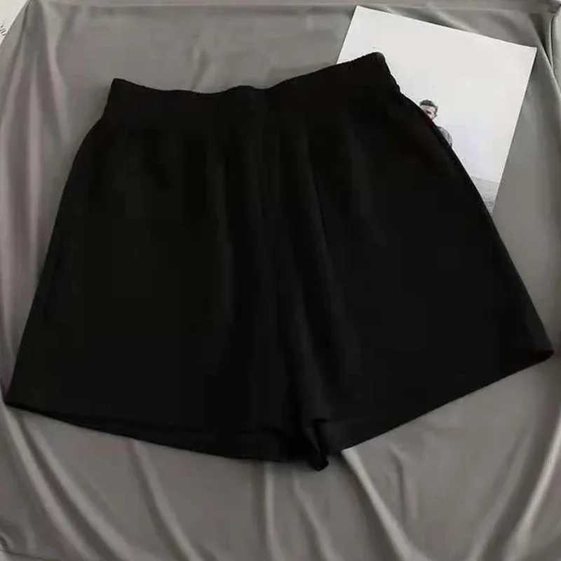 Womens Shorts Summer High Waisted Sports Loose Bottoms Fashion Casual Solid Color Elastic Sports Short Pants Girls Homewear W250219
