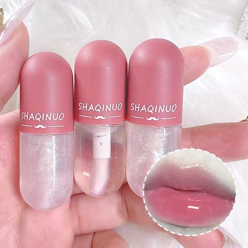 Shuiguang capsule lip honey kit moisturizes and moisturizes the mirror surface sparkling colorless transparent glass lip oilW250219