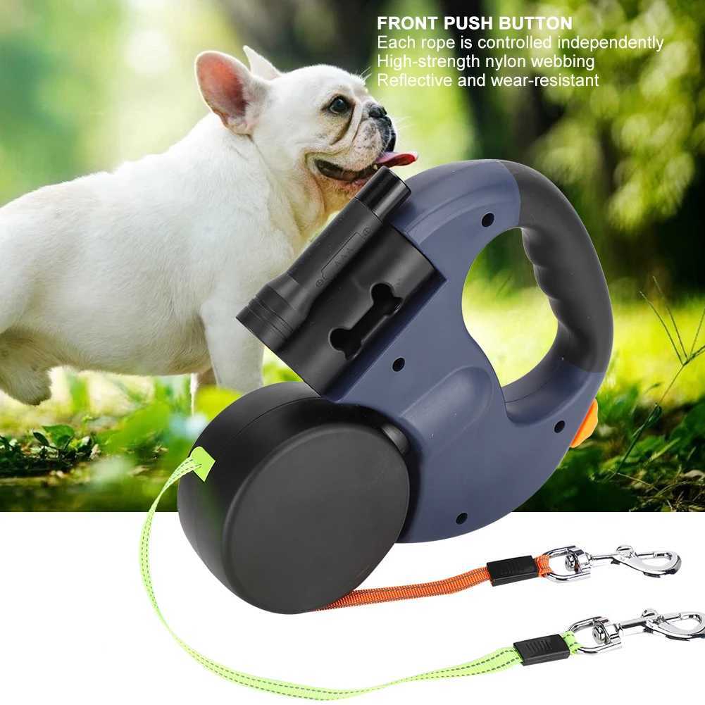 LED Traction Rope Pet Walking Automatic Extendable Flexible Dog Cat Traction Rope Headed Hand Holding with LED LightXJ250218