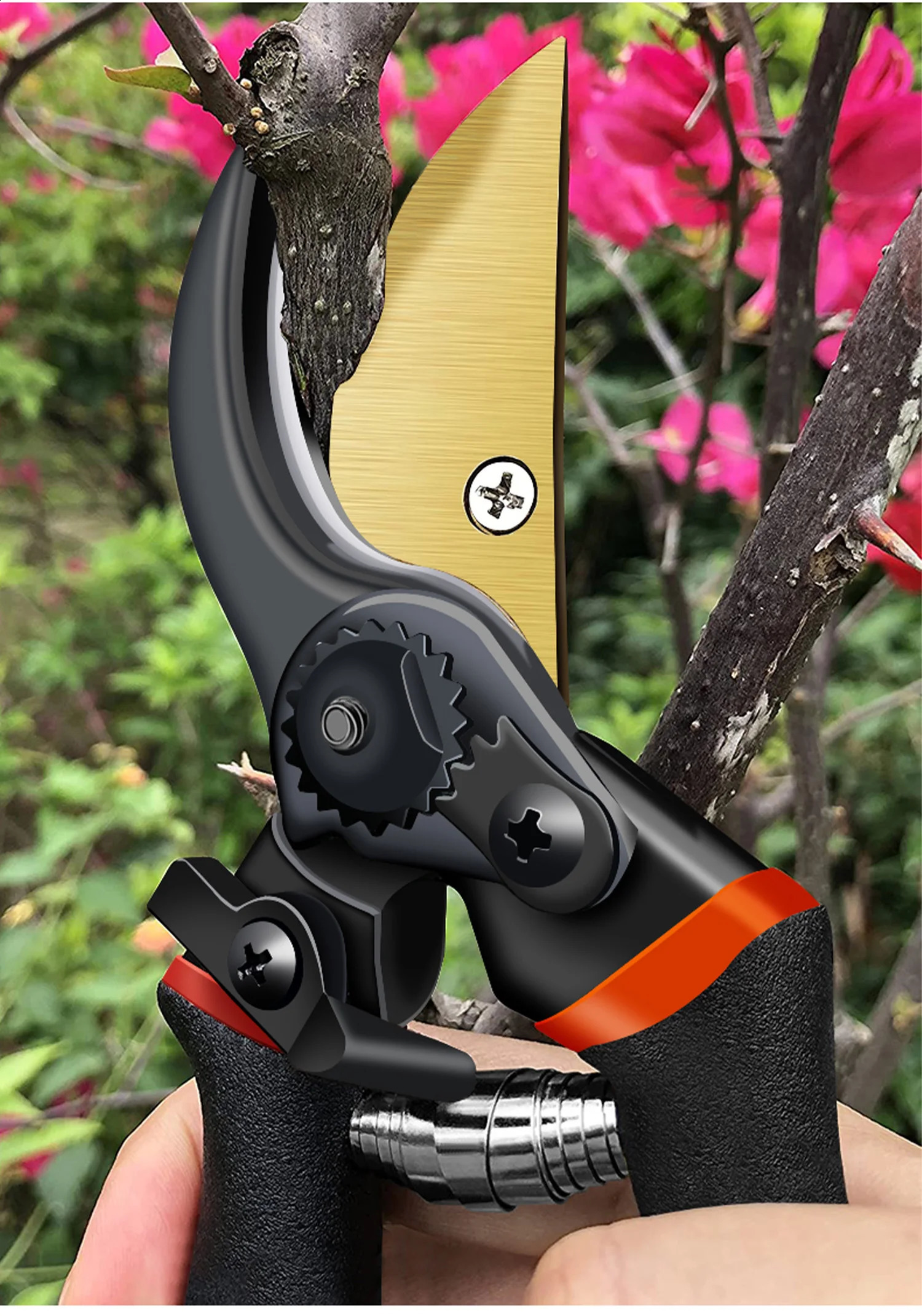 AIRAJ 1pc Multifunctional Pruning Shear Garden Tools Heavy Duty Ultra Sharp Hand Pruners Professional Garden Scissors 250218