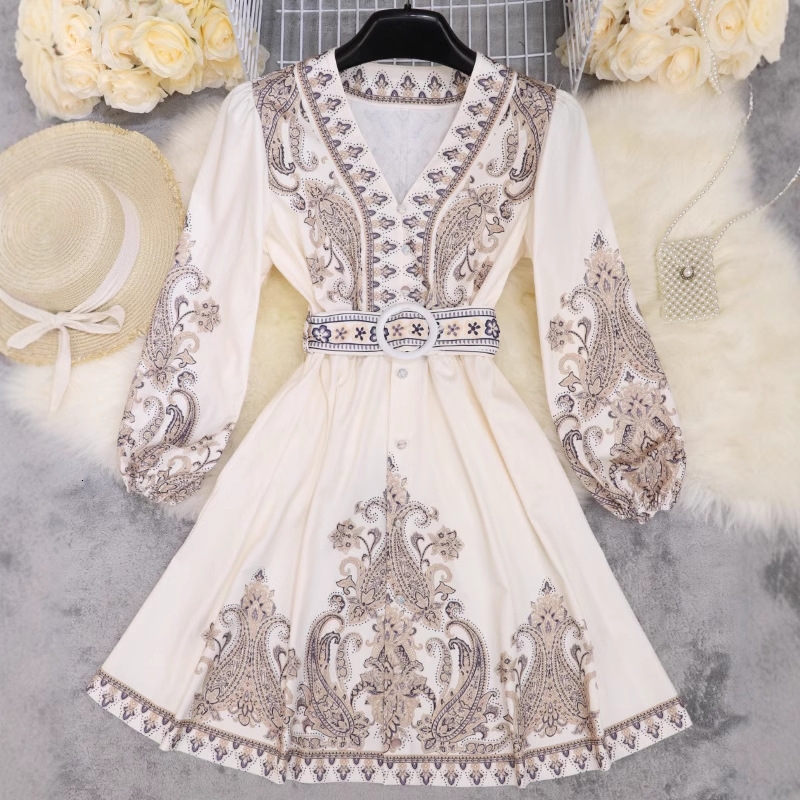 2025 Womens Dresses Spring Summer New Collection Fashion Casual Printed Bohemian Dress