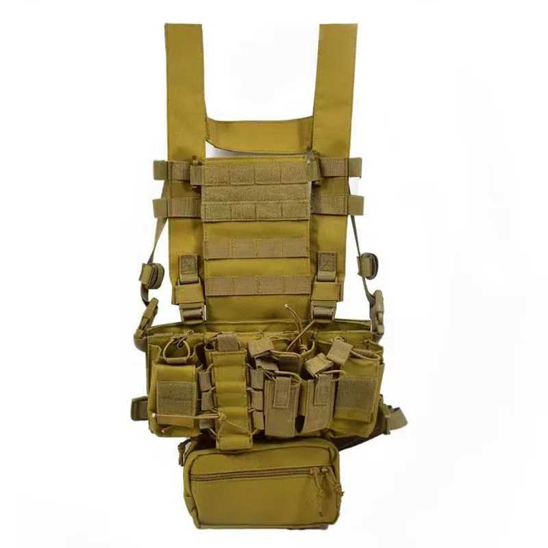 600D Tactical Chest Vest D3 Military Chest Rig Tactical Vest MOLLE System Light-weight Quick-release WarGame PaintballXJ250219
