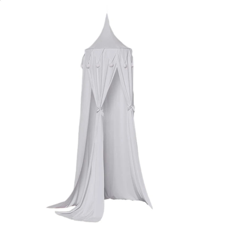 Bed Canopy Kids Nursery Room DecorationsRound Dome Net Play Tent Crib Nooks for Babies Children Bedroom DIY Cotton Net 250219