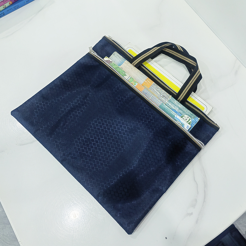 Spot Handheld File Bag, Conference Data Bag, Tutorial File Bag, Zipper Oxford Cloth Archive briefcase