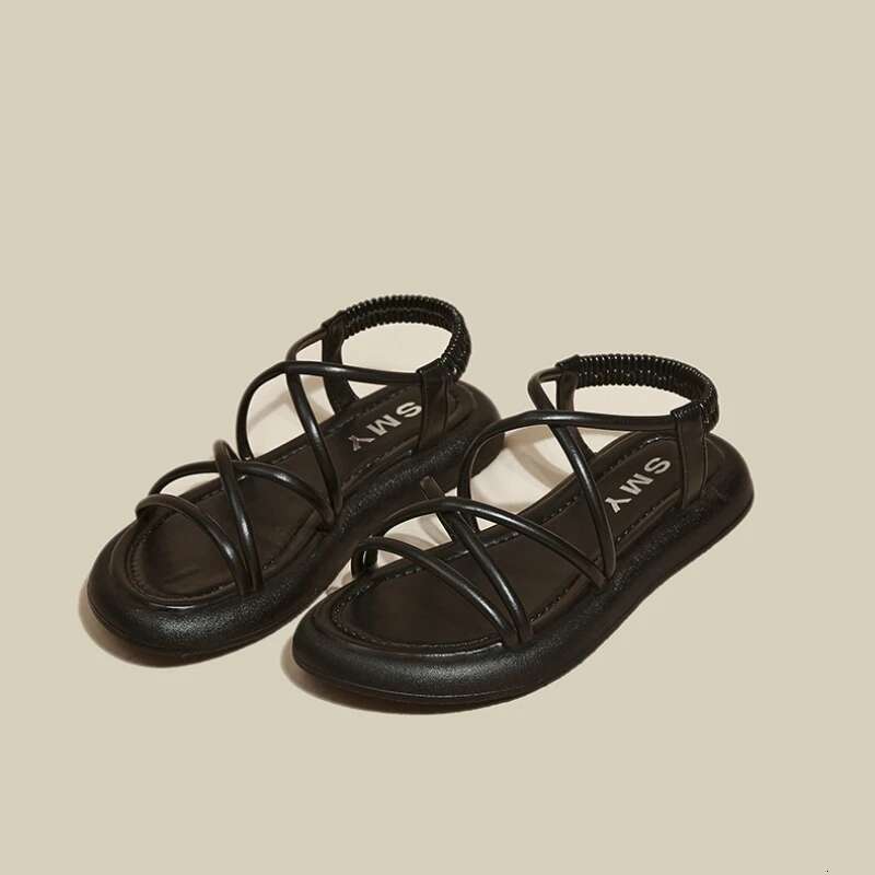 Thick Women 2024 New Summer Soft Sole Elevated Casual Roman Sandals Small Womens Shoes Sandalias Mujer Sandal #ddmykukumalu