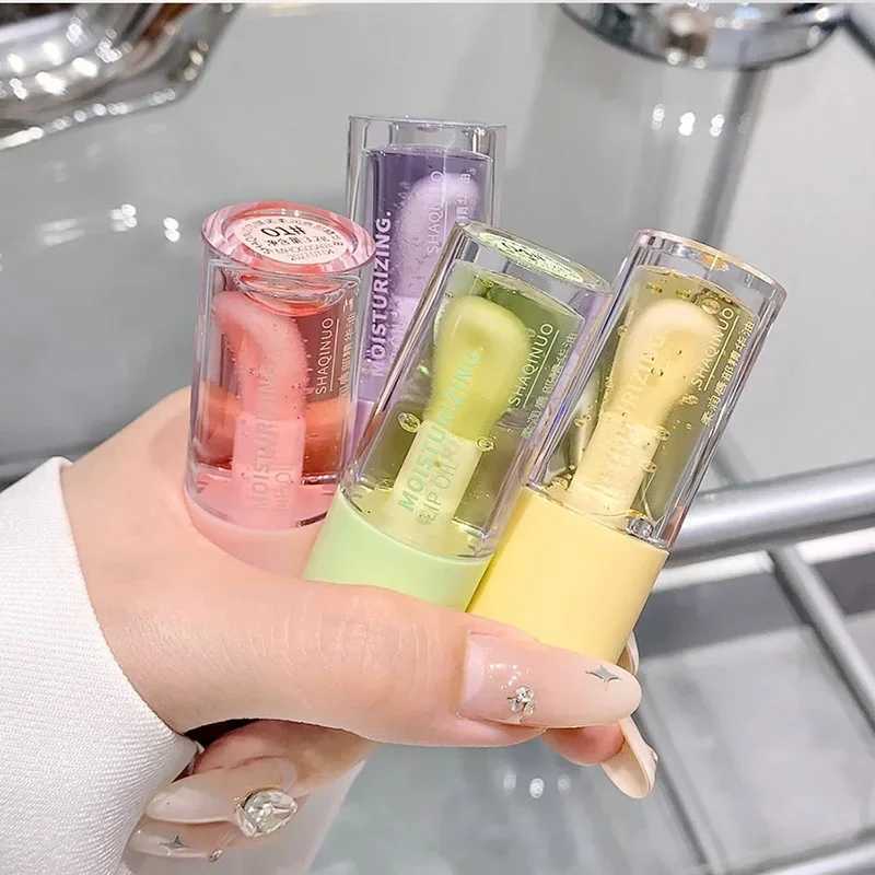 Transparent Water Gloss Jasmine Lemon Green Lip Oil Lasting Moisturizing Honey Lip Gloss Fading Lip Lines Lip Care OilW250219
