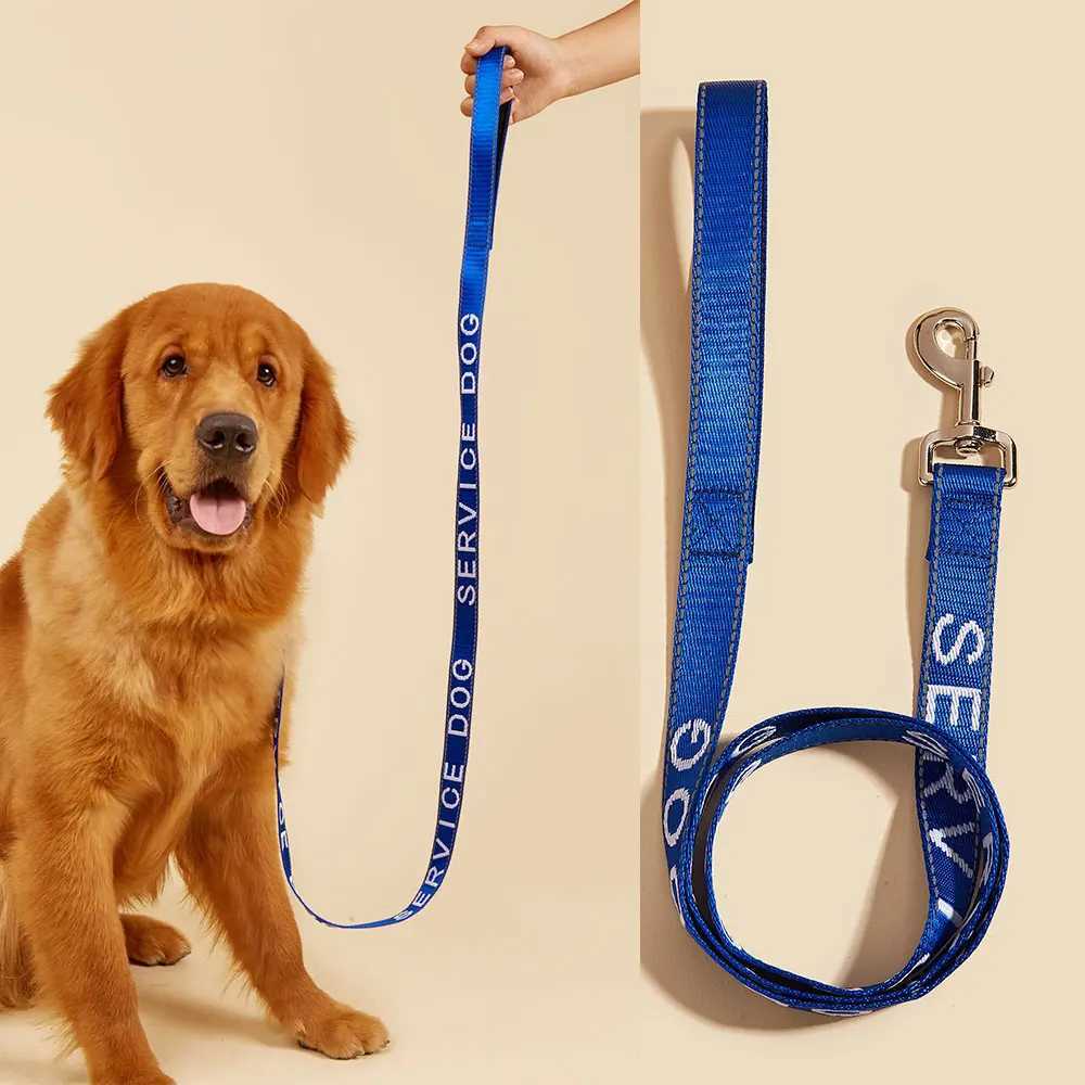 Small Pet Dogs and Cat Leashes Solid color Service Dog Emotional Support Jacquard Leash Reflection Strong Pet Walking TrainingXJ250218