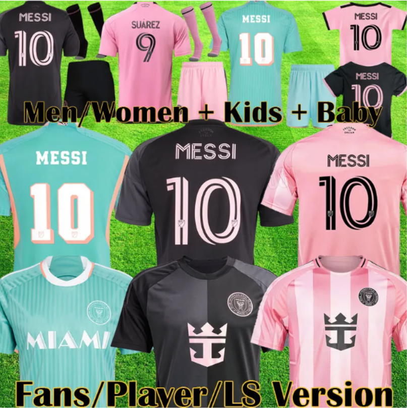 25 26 Inters MESSIS Soccer Jerseys Miamis SUAREZ Football Shirt 25 HIGUAIN TRAPP PELLEGRINI Martinez FC CARRANZA PIREZ MORGAN men kids Kit Fans
